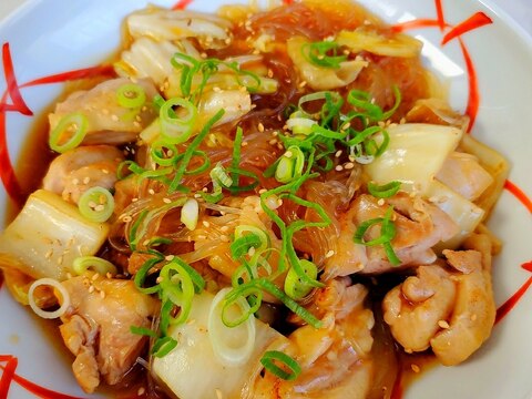 鶏肉と白菜のオイスター春雨